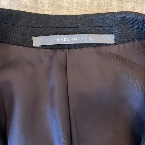 Hickey Freeman Classic Grey Men's Blazer‎ 100% Worsted Wool Size 46 L